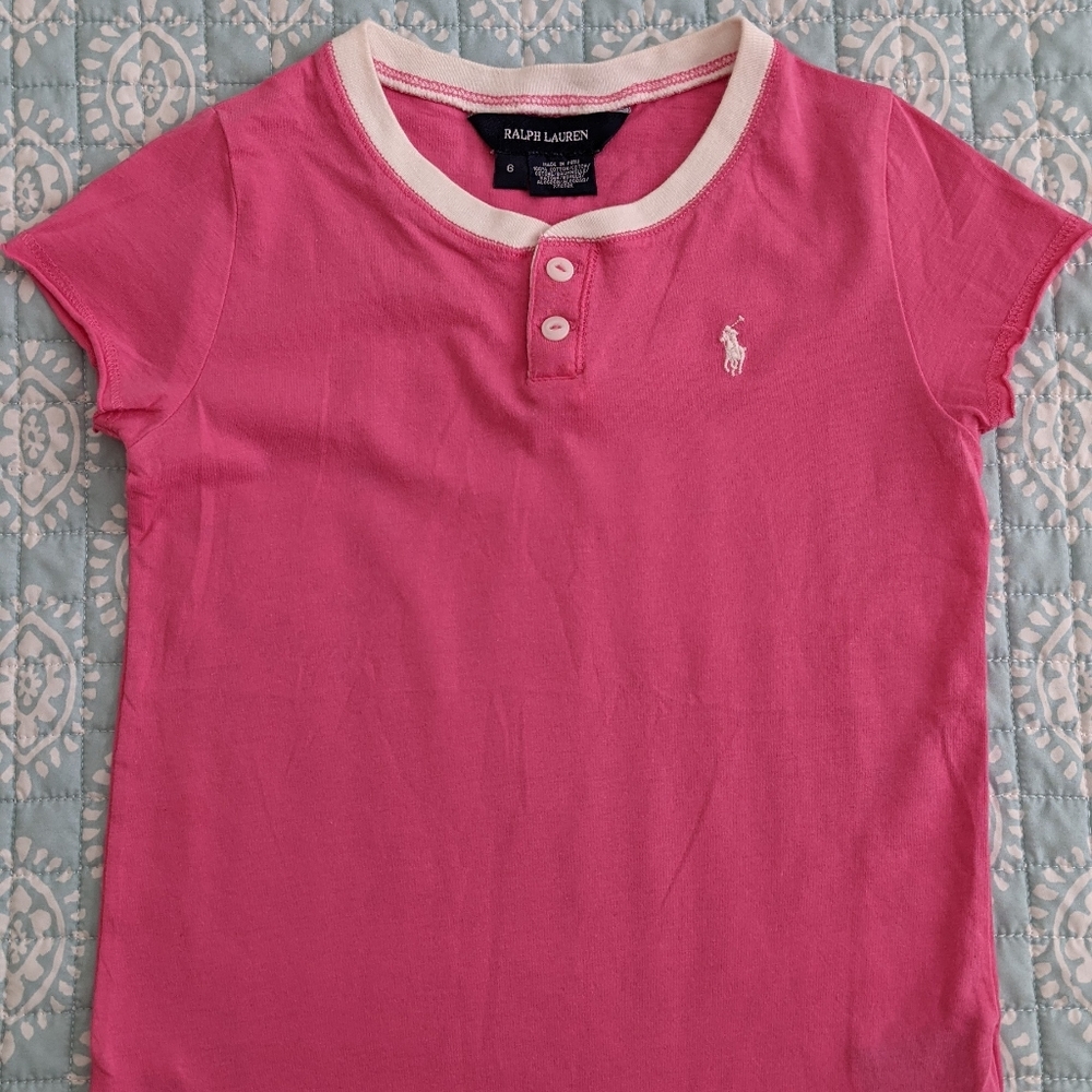 Girls Ralph Lauren T-shirt Size 6